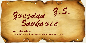 Zvezdan Savković vizit kartica